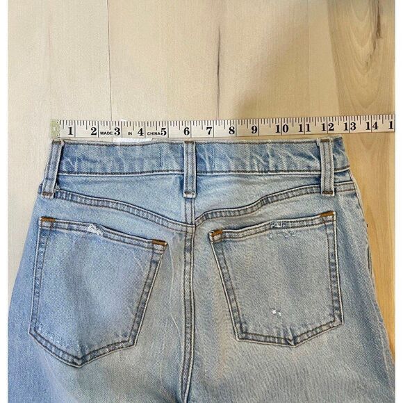 Abercrombie and Fitch Women Medium Wash High Rise Mom Jean Size 24 Fall Chic - Picture 8 of 10